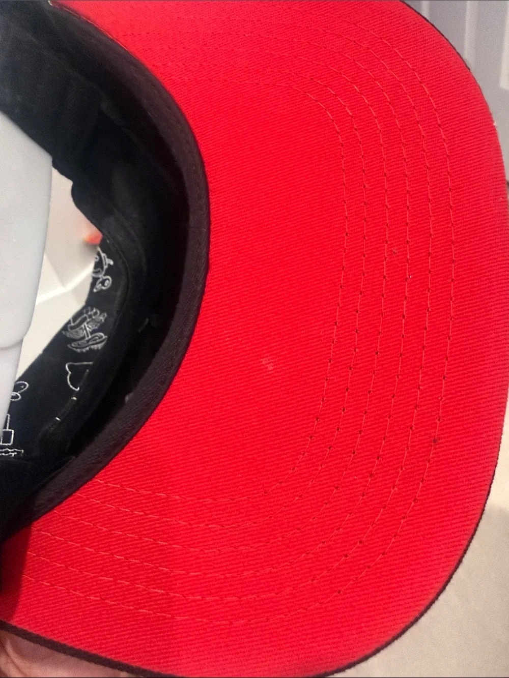 Nintendo Kids Black Snapback Hat with White & Red Boo Face
